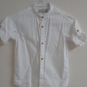 Zara Boys Mandarin Collar Shirt